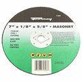 Forney Cutting Wheel, Masonry, Type 1, 7 in x 1/8 in x 5/8 in 71893